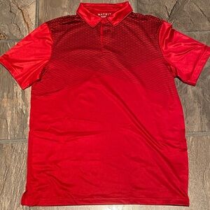 ‘Matrix’ Men’s Dri-wear Red Polo/Golf Shirt. Size US Medium